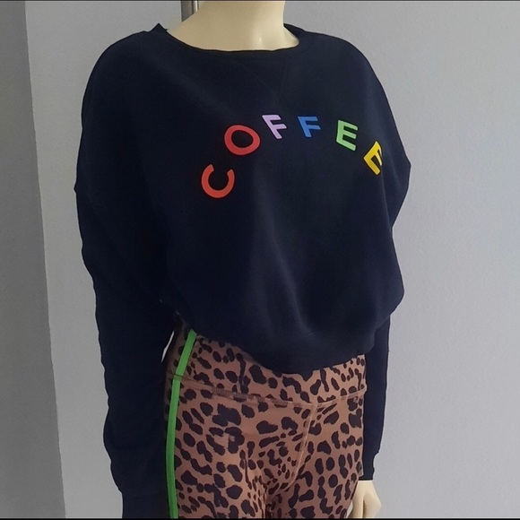 Coffee Cropped sweatshirt - Picture 2 of 3